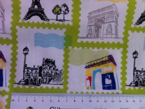 Briefmarken Paris hellgrün